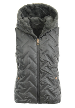 Damska Kamizelka Bezrękawnik Marie Zielony