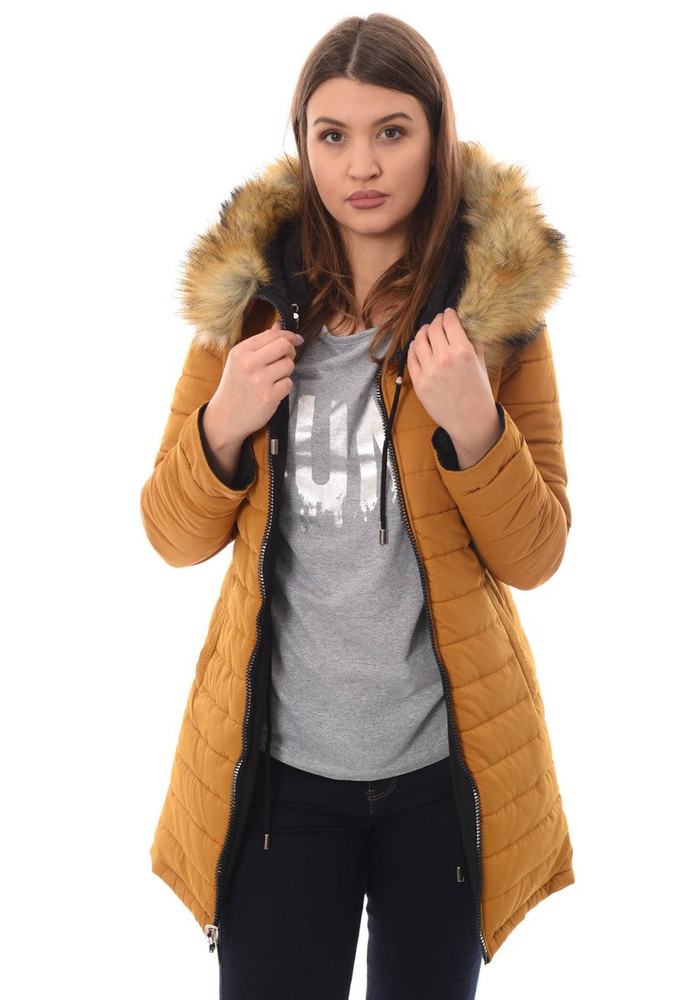 Damska Dwustronna Zimowa Kurtka Ortalionowa Molly Czarna