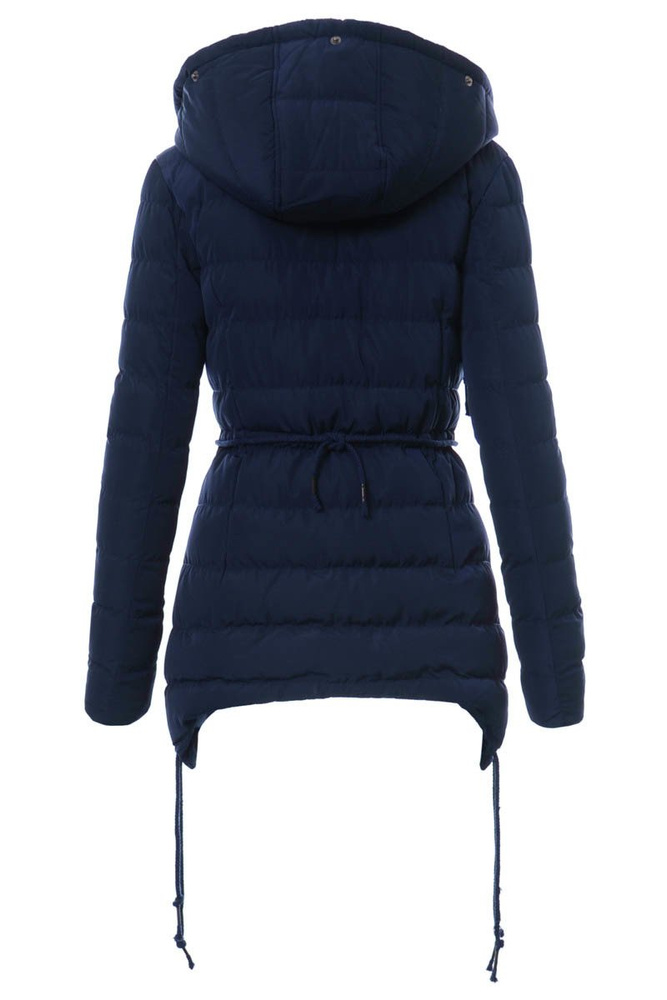 Damska Zimowa Kurtka Ortalionowa Granatowa