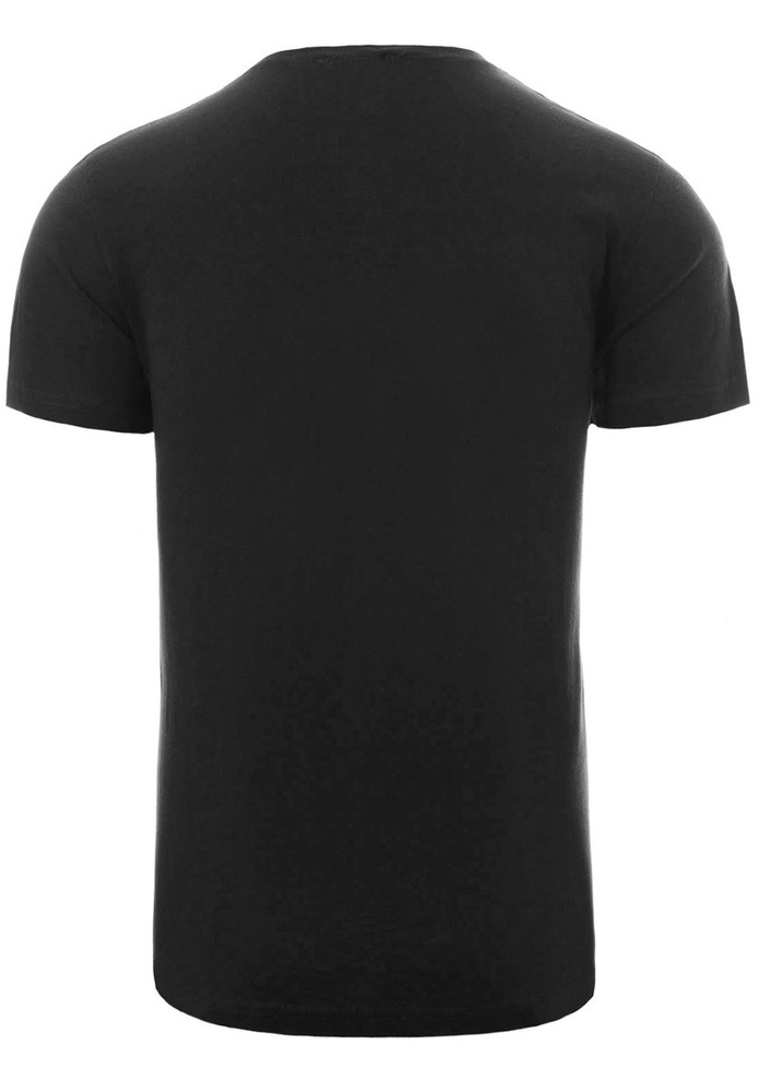 Męska Koszulka T-Shirt Nadruk Samochód Czarna