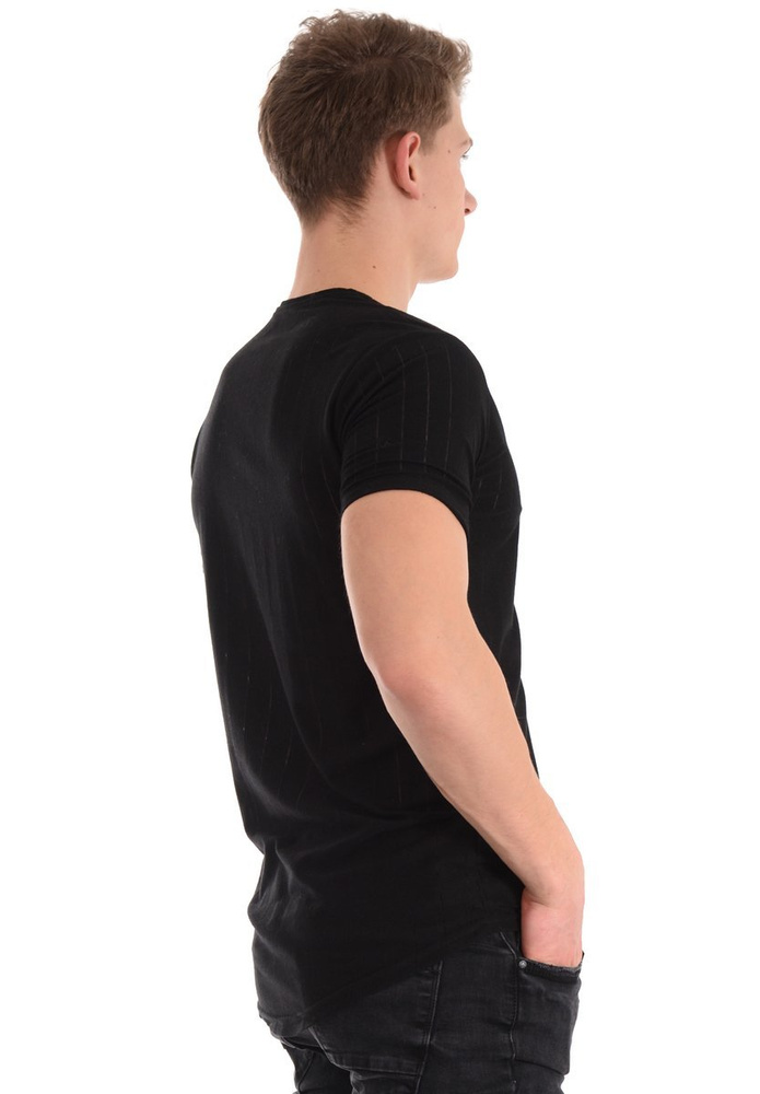 Męska Koszulka T-Shirt Nadruk Czarna