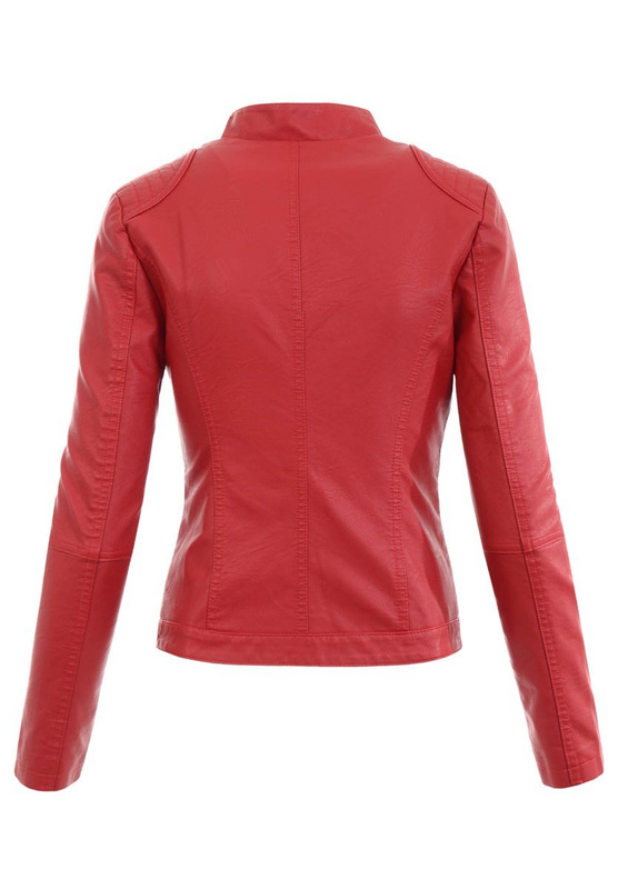 Damska Kurtka Ramoneska Róża Czerwona