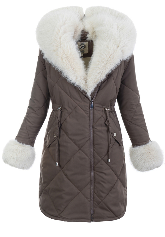 Parka Zimowa Parka Eftalia Brązowa