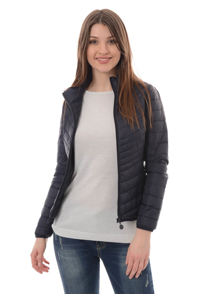 Damska Wiosenna Kurtka Granat