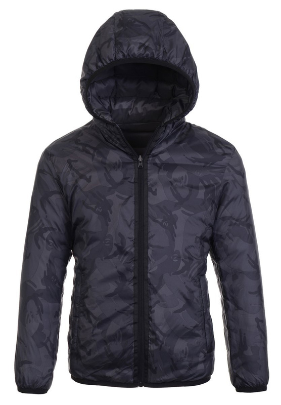 Męska Kurtka Wiosenna - Jesienna Ciemnoszara