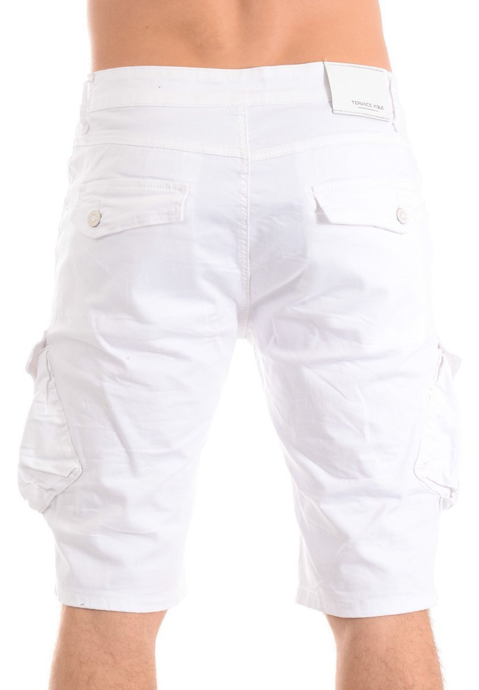 Męskie Spodenki Bojówki Białe