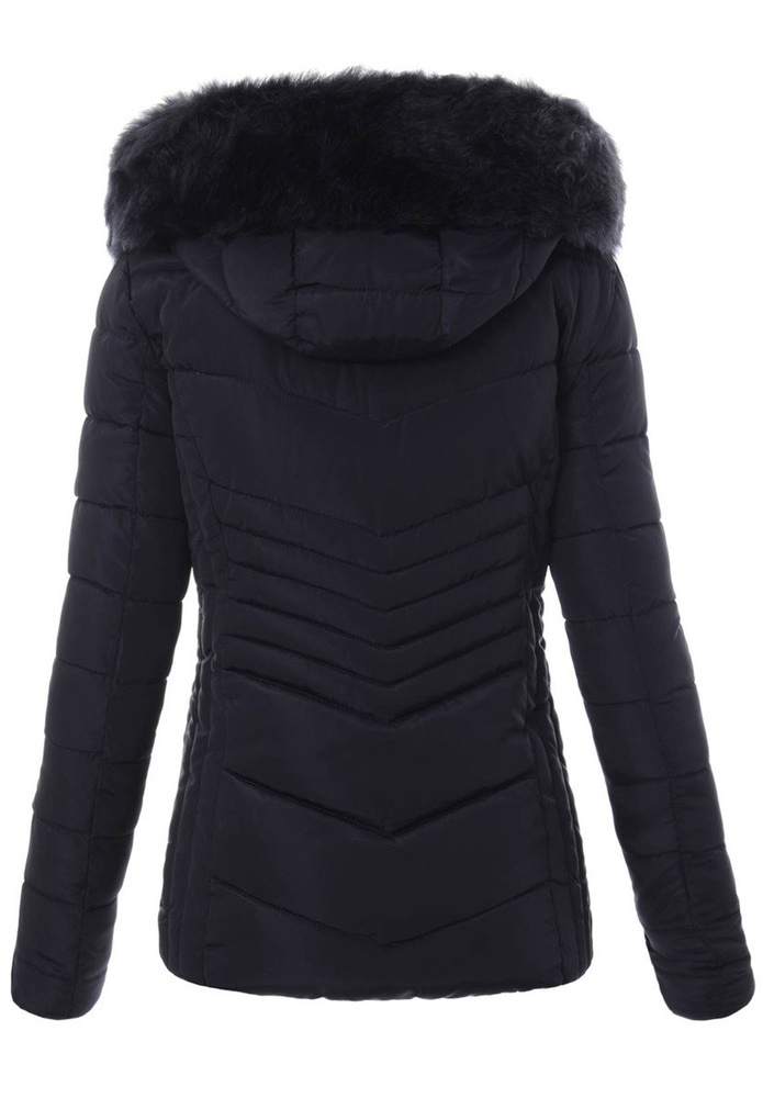 Damska Zimowa Kurtka Ortalionowa Granatowa