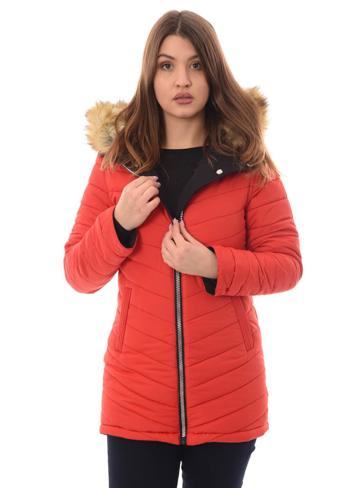 Damska Dwustronna Zimowa Kurtka Adriana Czarna