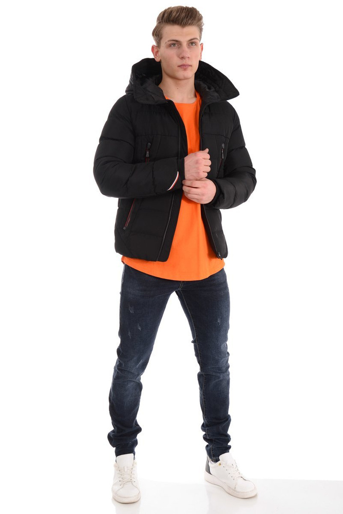 Męskie Spodnie Jeansowe Granatowe