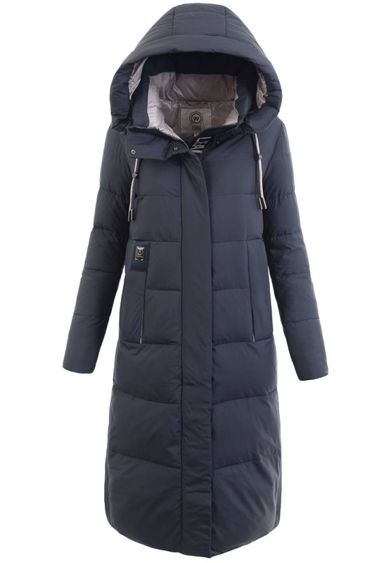 Damska Kurtka Ortalionowa Długa Ivana Granatowa