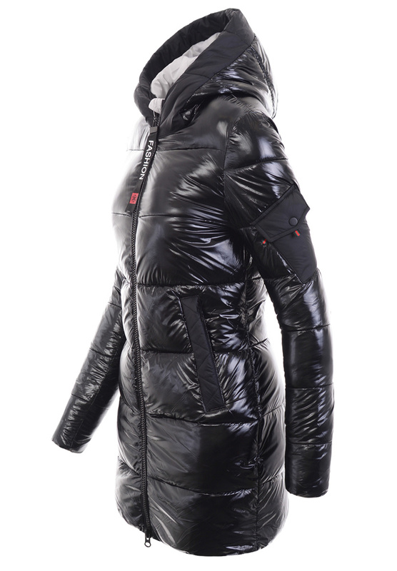 Damska Kurtka Ortalionowa Liza Czarno-Szara