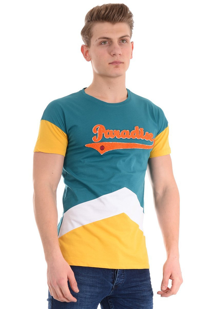 Męska Koszulka T-Shirt Nadruk Zielona