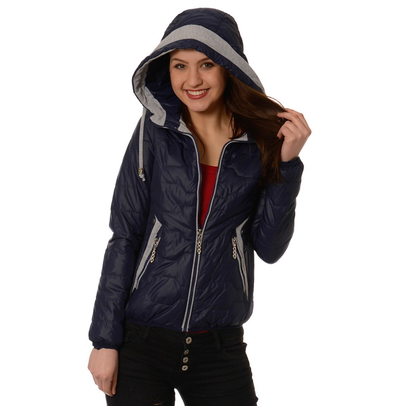 Damska Kurtka Ortalionowa Wiosenna - Jesienna Vittoria Granatowa