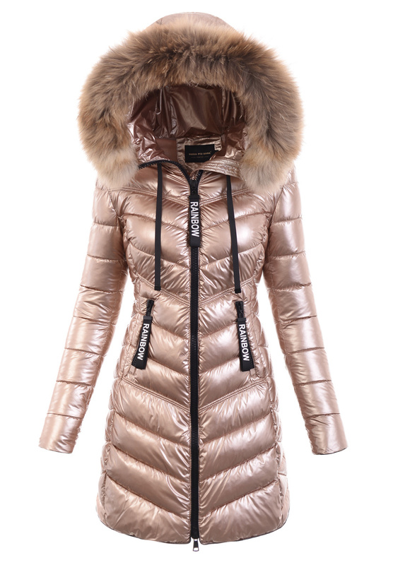 Damska Kurtka Ortalionowa Adela Złota