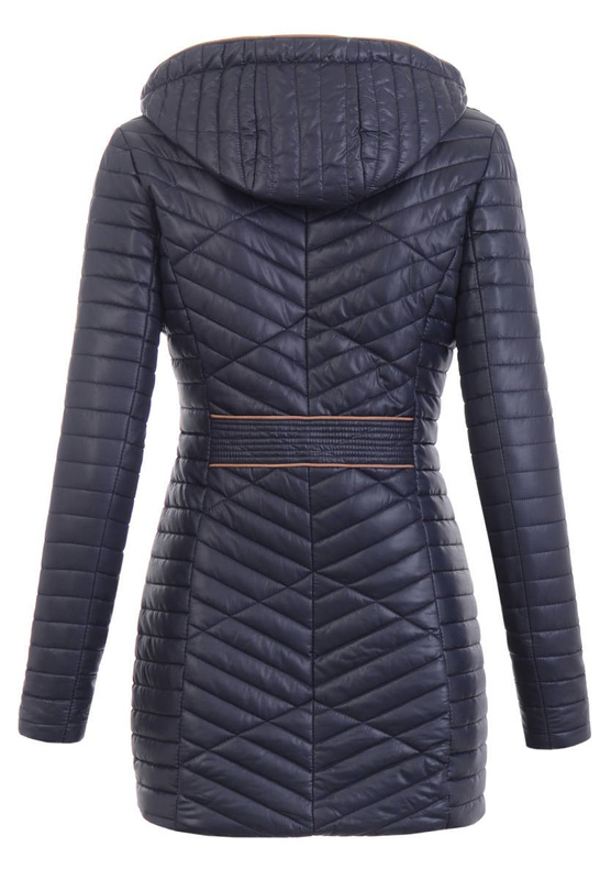 Damska Wiosenna Kurtka Żaklina Granatowa