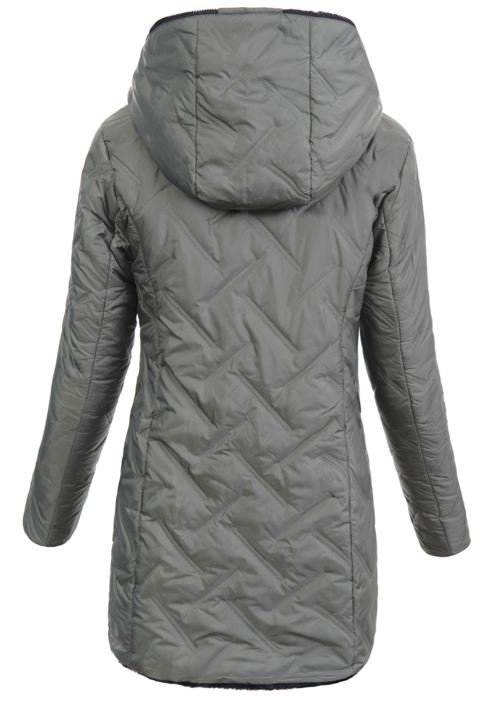 Damska Kurtka Dwustronna Zimowa Damiana Zielona