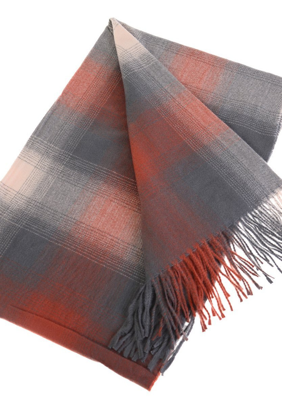 Szal Damski Czerwono-Zielony