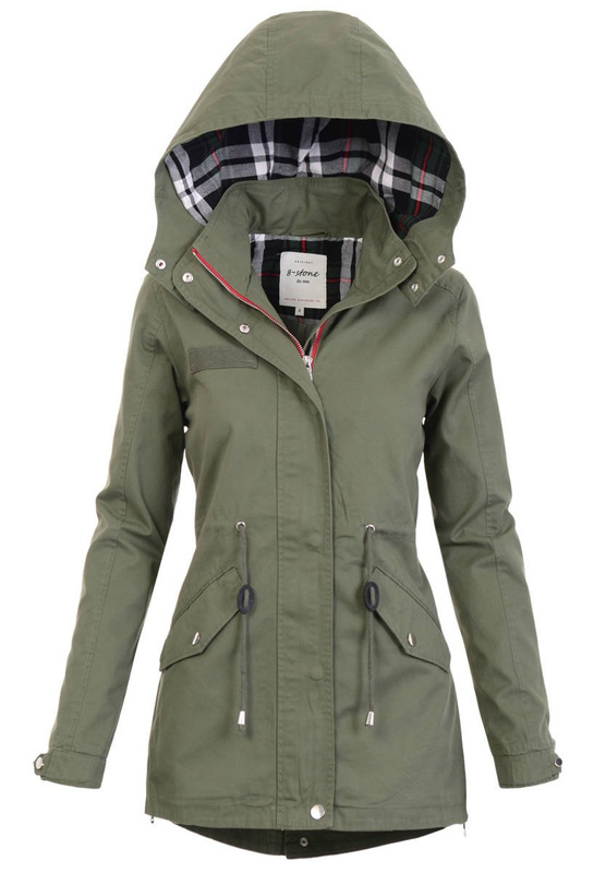 Kurtka Parka Wiosenna Zielona
