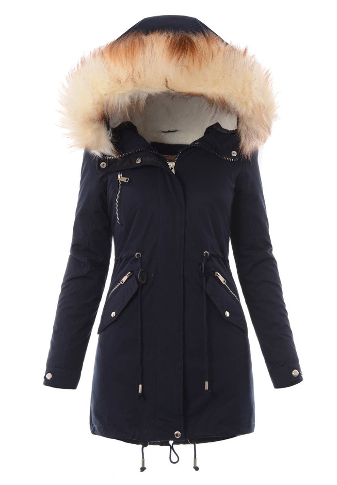 Damska Kurtka Parka Zimowa 2w1 Mirela Granat