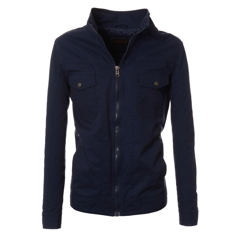 Męska Wiosenna - Jesienna Kurtka Simon Niebieska