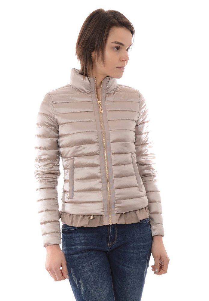 Damska Wiosenna Kurtka Beżowa