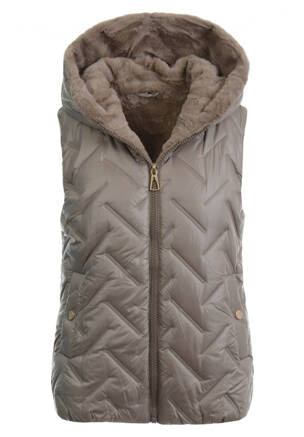 Damska Kamizelka Bezrękawnik Marie Cappuccino