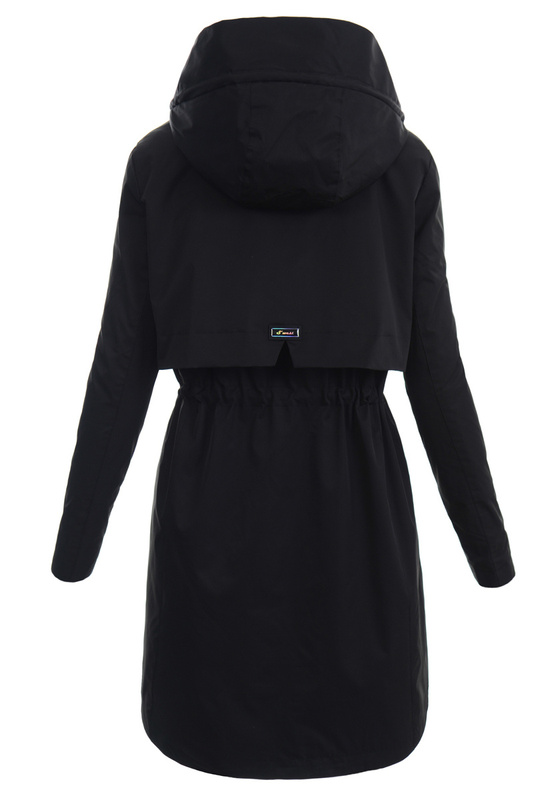 Damska Wiosenna Kurtka Płaszcz Parka Oksana Czarna