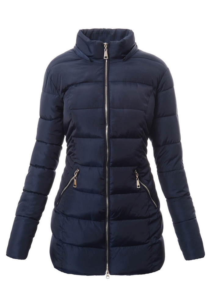 Damska Zimowa Ortalionowa Kurtka Granatowa