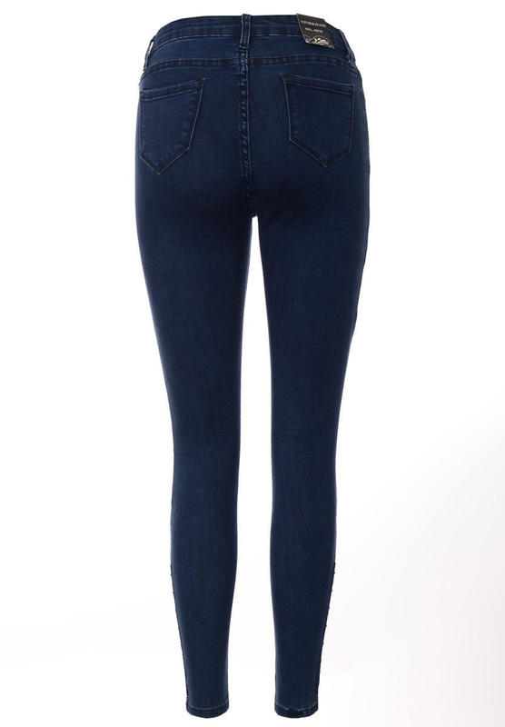 Damskie Spodnie Granatowe