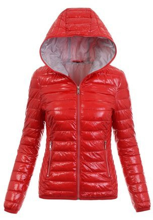 Damska Wiosenna Kurtka Emma Czerwona