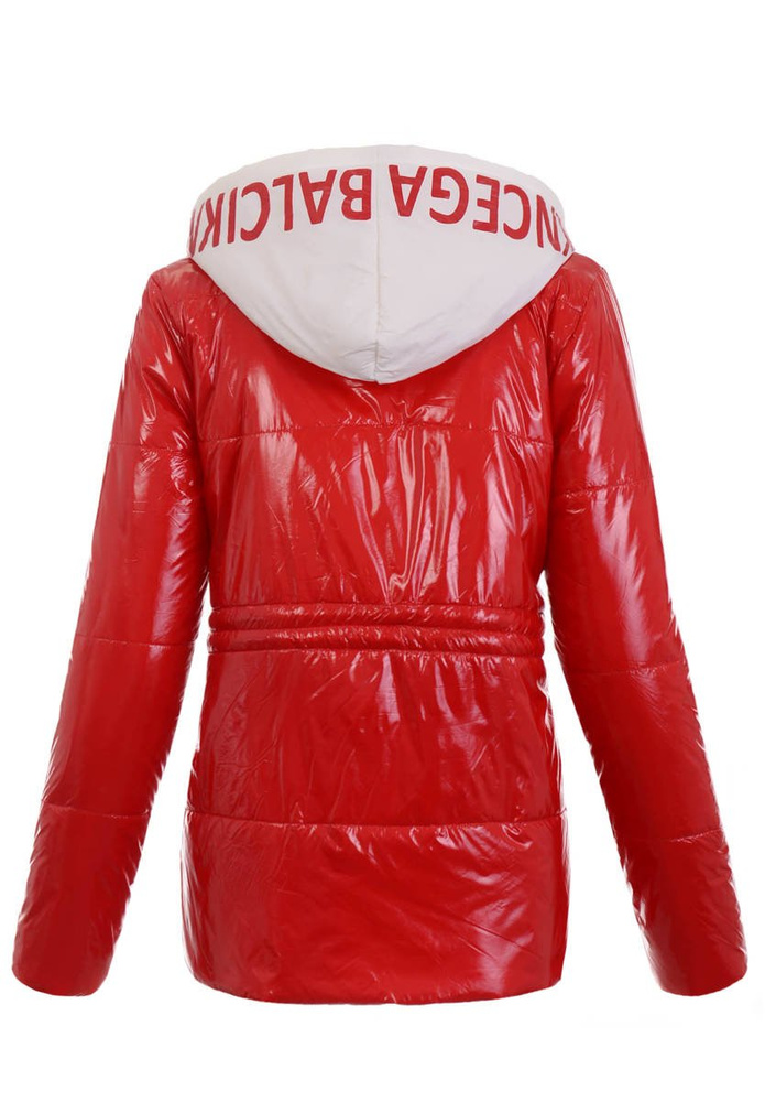 Damska Wiosenna Kurtka Olena Czerwona