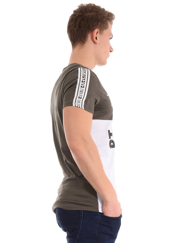 Męska Koszulka T-Shirt Nadruk Zielona