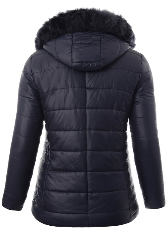 Damska Zimowa Ortalionowa Kurtka Otylia Granatowa
