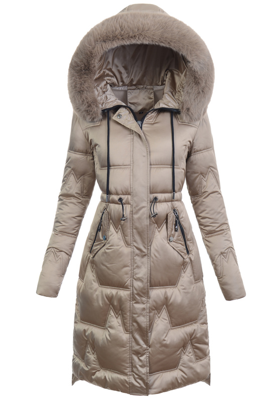 Damska Kurtka Zimowa Patrycja Beżowa