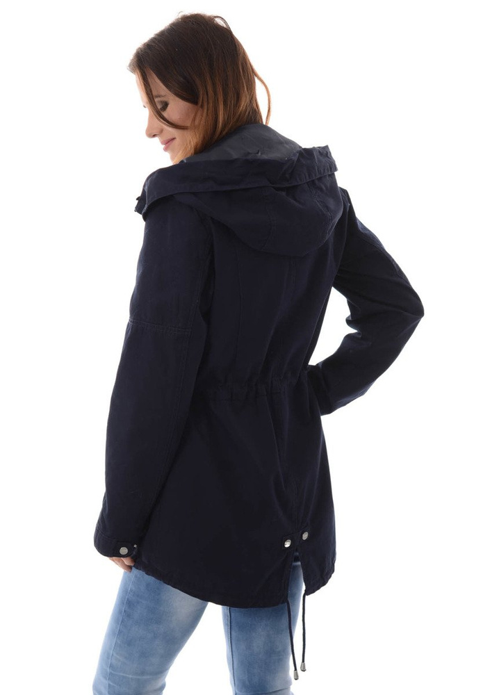 Damska Kurtka Parka Zimowa 2w1 Amira Granatowa