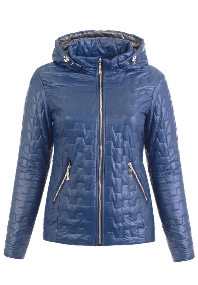 Damska Wiosenna Kurtka Konstancja Niebieska