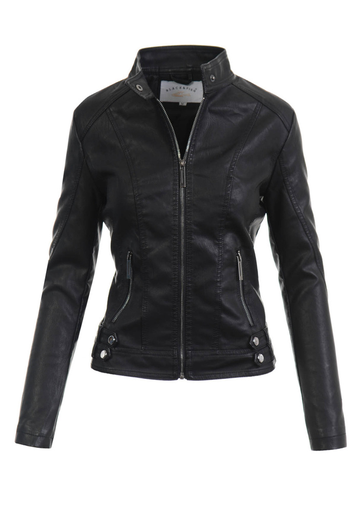 Damska Kurtka Ramoneska Kinga Czarna