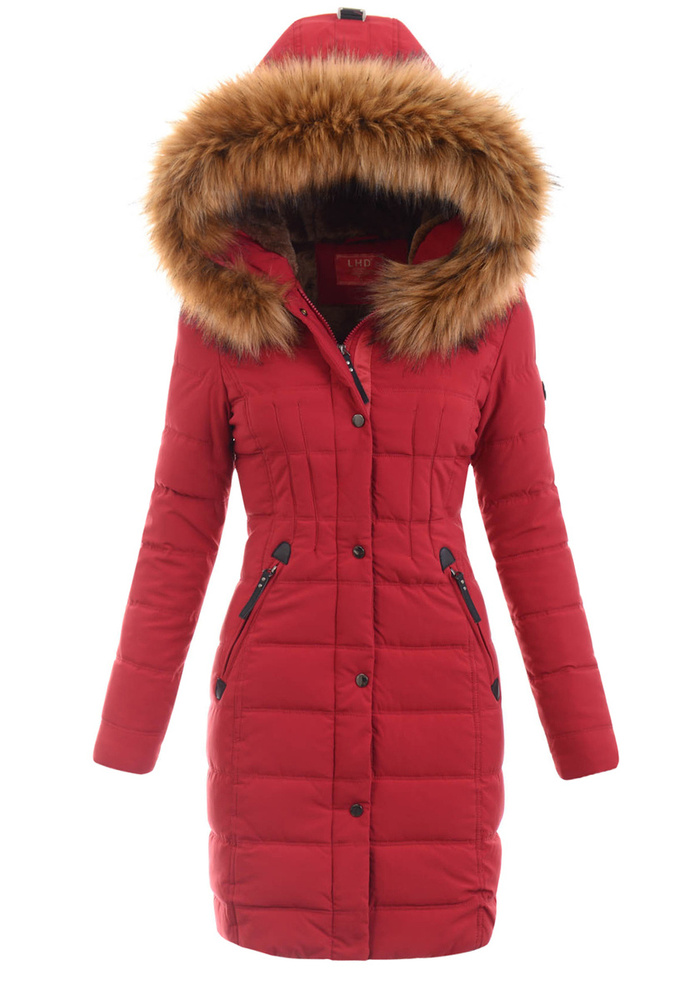 Damska Kurtka Zimowa Justyna Czerwona