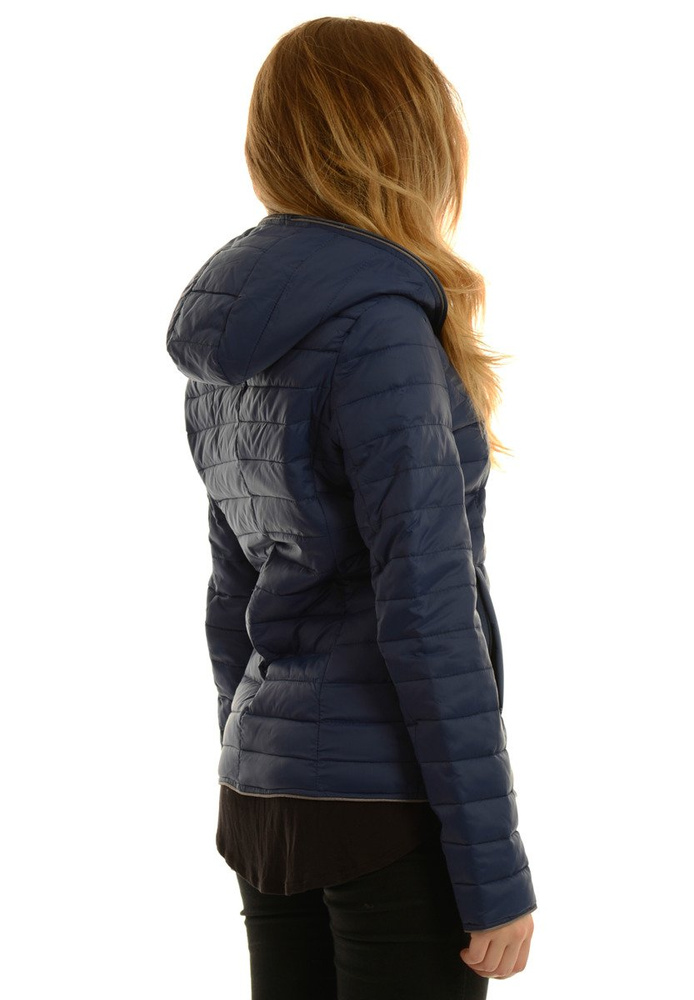 Damska Kurtka Ortalionowa Jesienna Raisa Granatowa