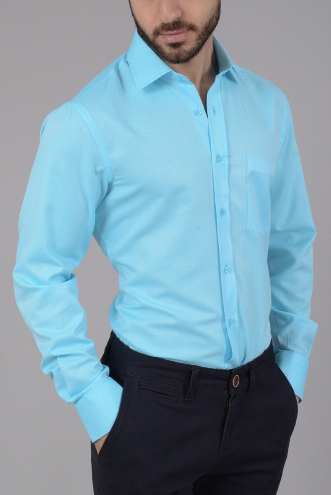 Elegancka Męska Koszula Morska Zieleń