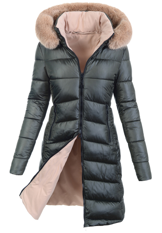 Damska Kurtka Ortalionowa Dwustronna Mary Zielona