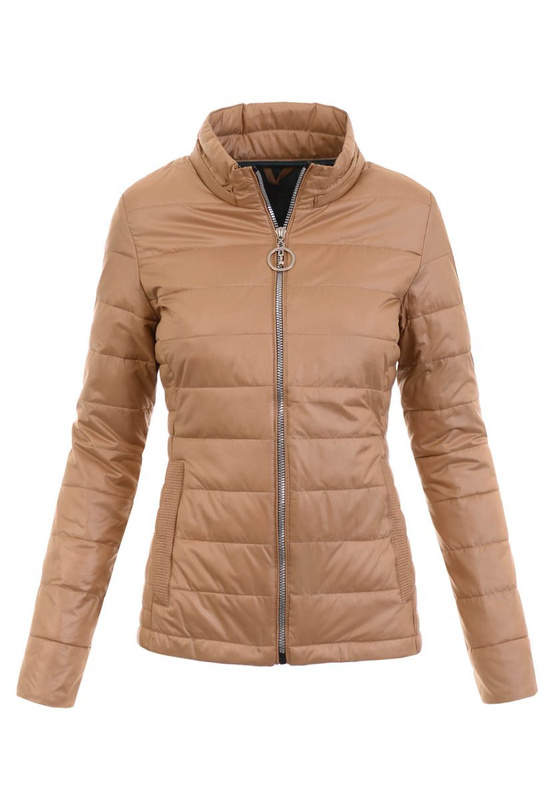 Damska Wiosenna Kurtka Anika Jasno Brązowa