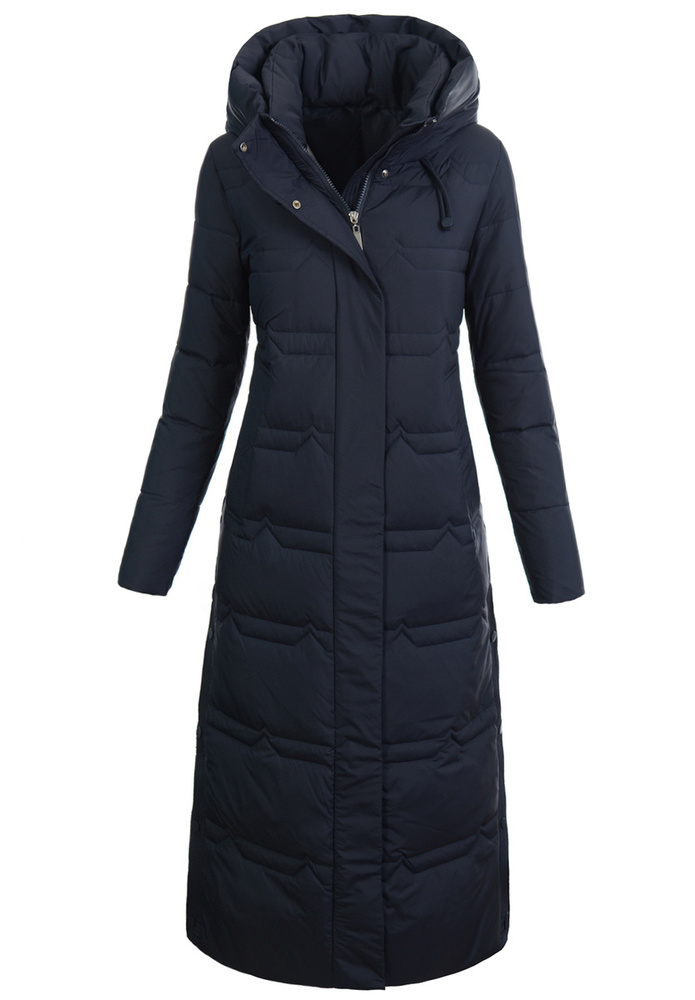 Damska Kurtka Ortalionowa Długa Nina Granatowa