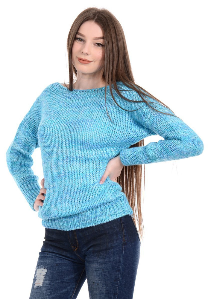 Damski Sweter Niebieski