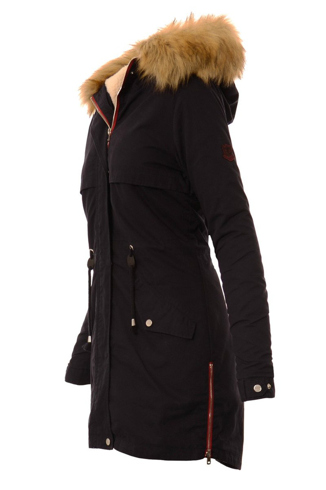 Damska Kurtka Parka Zimowa 2w1 Nataly Granatowa