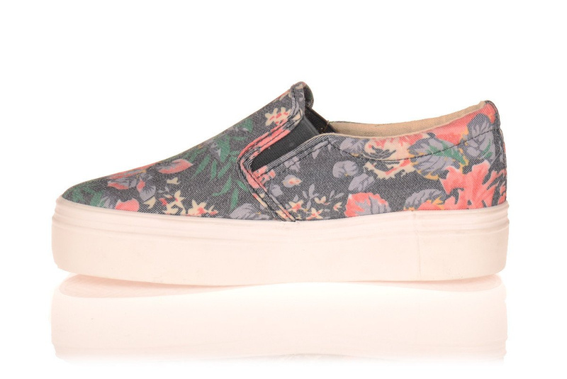 Trampki Slip On Kylie Platforma Kwieciste