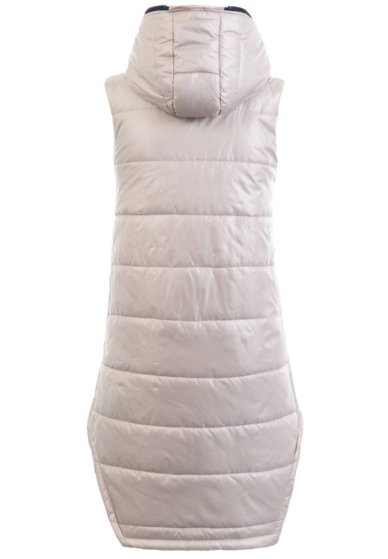 Damska Kamizelka Bezrękawnik Julia Beżowy