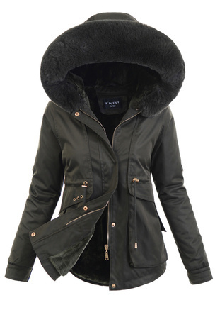Damska Kurtka Parka Renata Zielona
