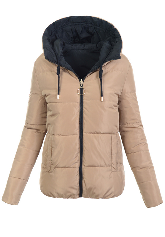 Damska Kurtka Ortalionowa Dwustronna Nastia Czarna