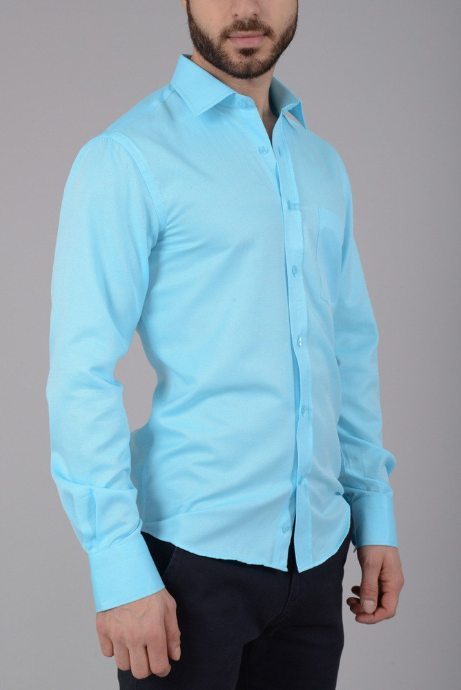 Elegancka Męska Koszula Morska Zieleń